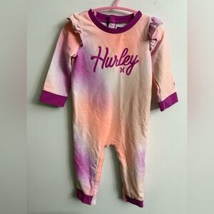 Hurley romper tie dye 18 months